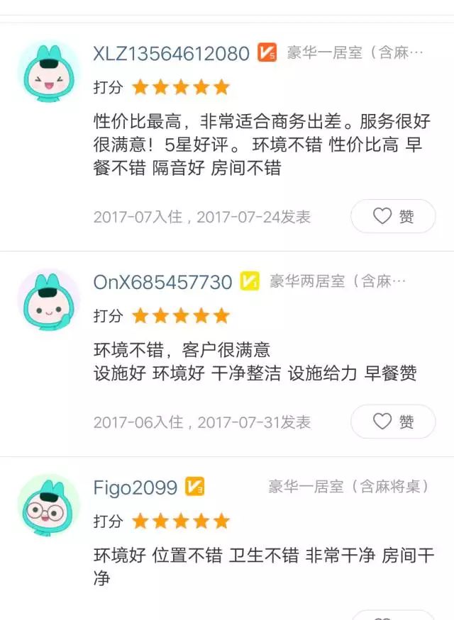 厚昌网络提供酒店B评价配图